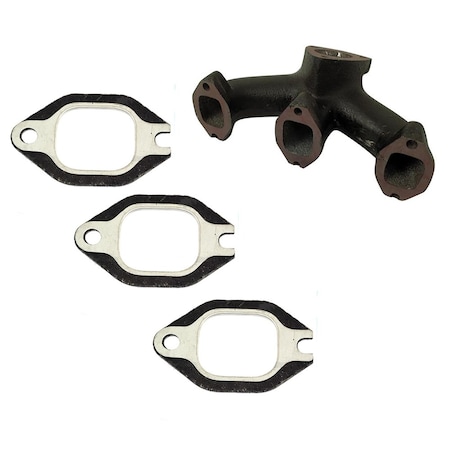 Aic Replacement Parts 4607842 Exhaust Manifold w Gaskets Fits Ford NH 3010S 3435 3830 3935 4010S 4030 4607842-GASKET